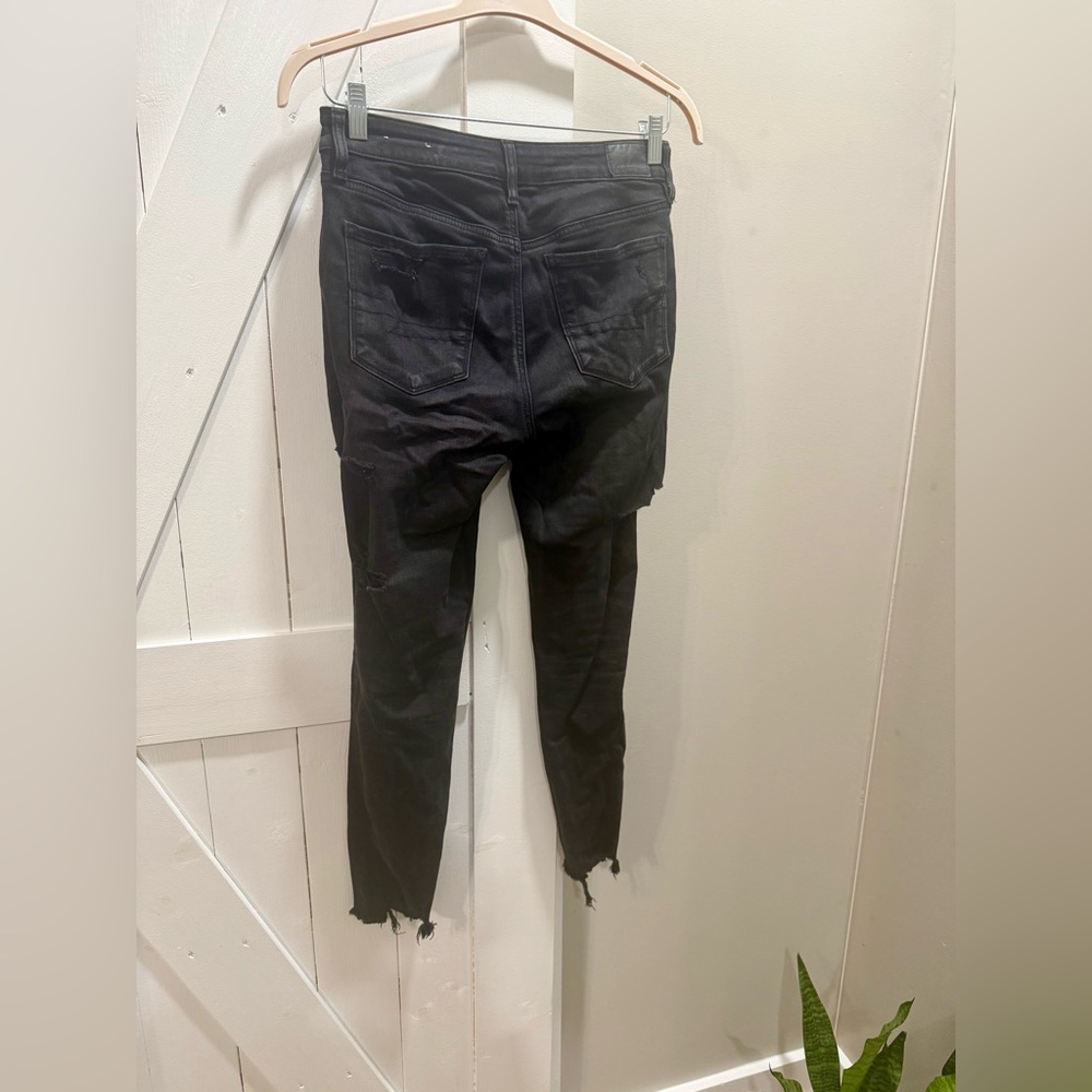American Eagle Black Distressed Women's Jeans Size 8